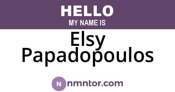 Elsy Papadopoulos