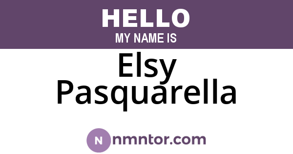 Elsy Pasquarella