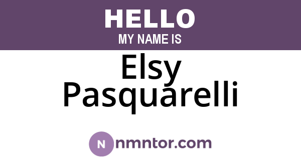 Elsy Pasquarelli