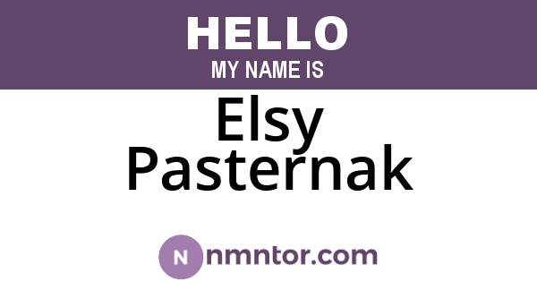 Elsy Pasternak