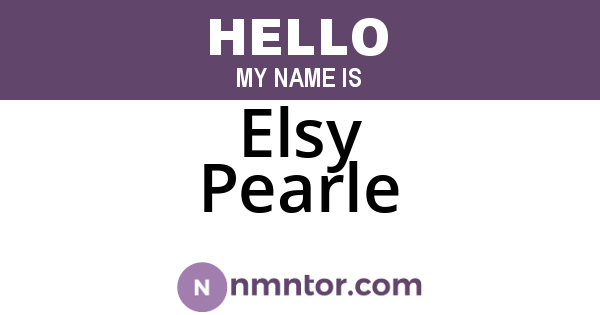 Elsy Pearle