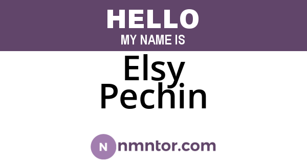 Elsy Pechin