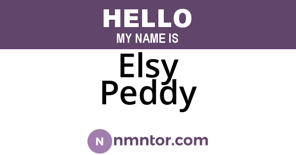 Elsy Peddy
