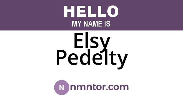 Elsy Pedelty