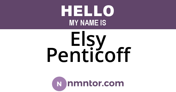 Elsy Penticoff