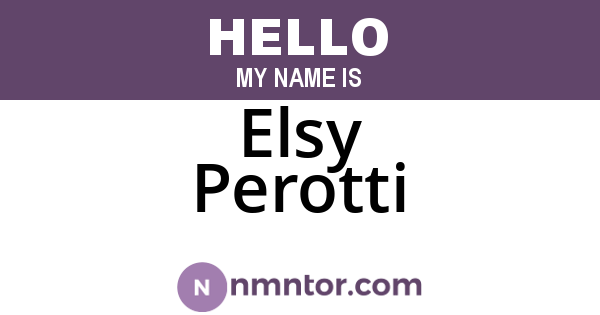 Elsy Perotti