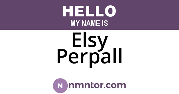 Elsy Perpall