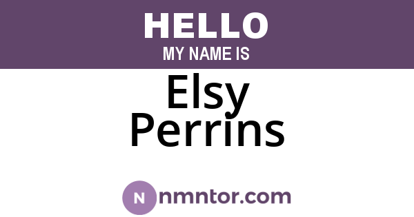 Elsy Perrins