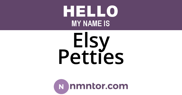 Elsy Petties