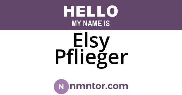 Elsy Pflieger