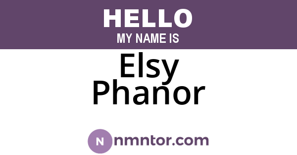 Elsy Phanor