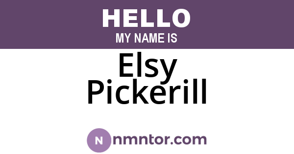 Elsy Pickerill