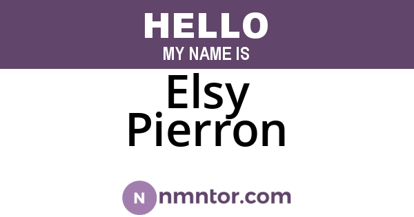 Elsy Pierron
