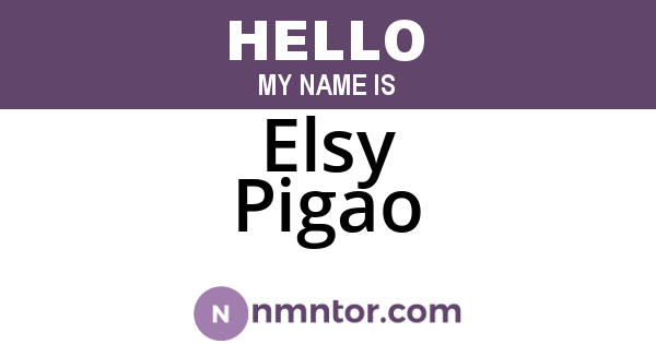 Elsy Pigao
