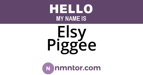 Elsy Piggee