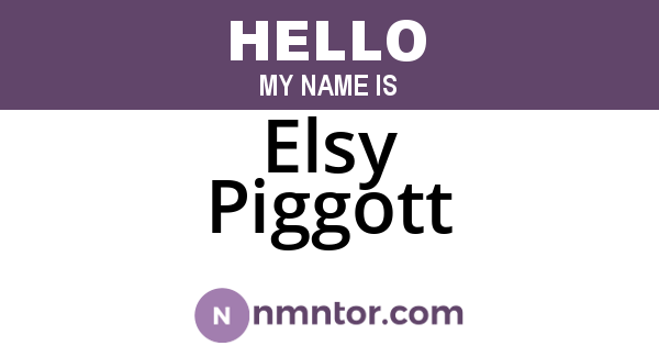 Elsy Piggott