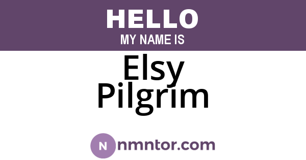Elsy Pilgrim