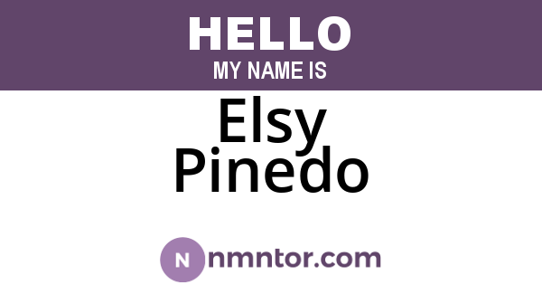 Elsy Pinedo