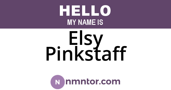 Elsy Pinkstaff