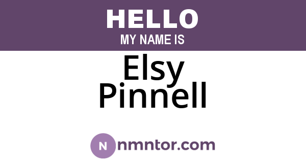 Elsy Pinnell