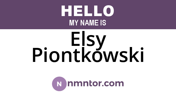 Elsy Piontkowski