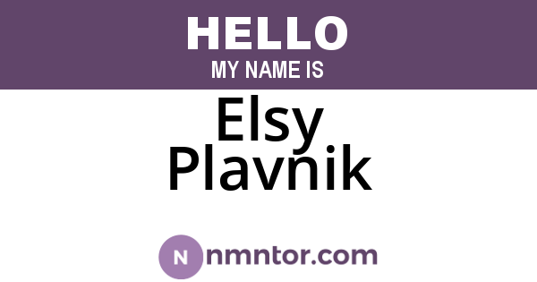 Elsy Plavnik