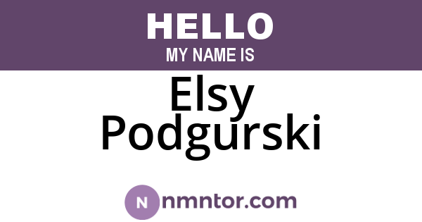 Elsy Podgurski