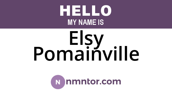 Elsy Pomainville