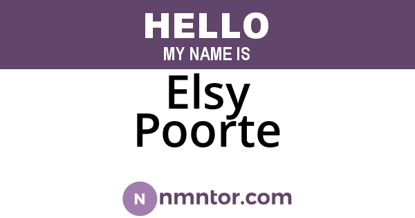 Elsy Poorte