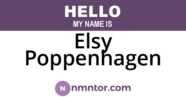 Elsy Poppenhagen