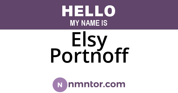 Elsy Portnoff