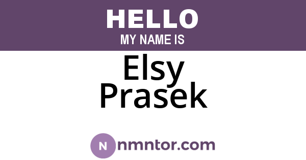 Elsy Prasek