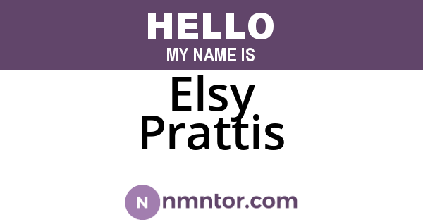 Elsy Prattis