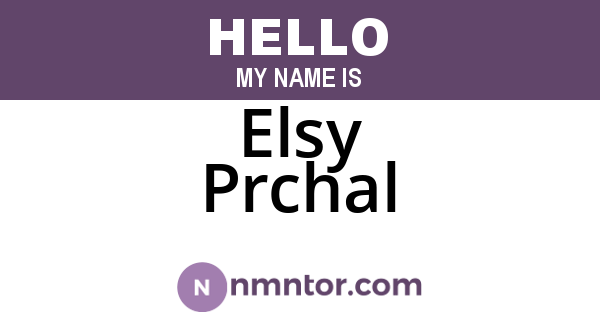 Elsy Prchal