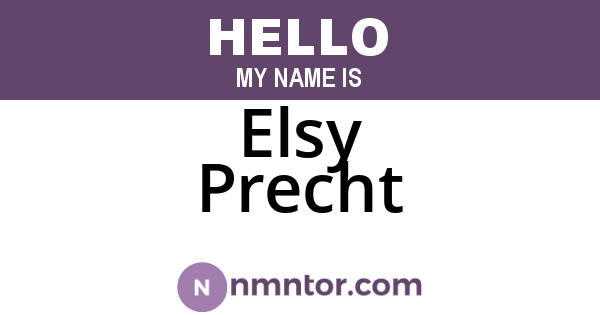 Elsy Precht