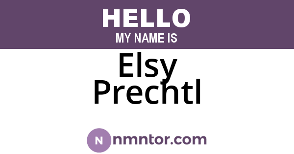Elsy Prechtl