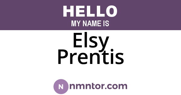 Elsy Prentis
