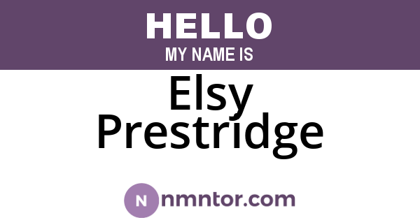 Elsy Prestridge