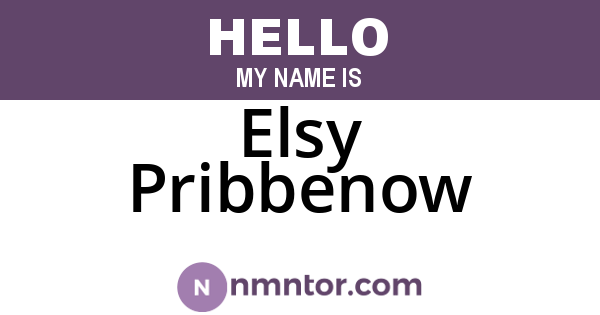 Elsy Pribbenow