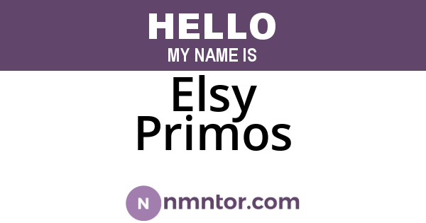 Elsy Primos