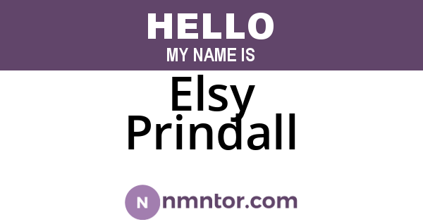 Elsy Prindall