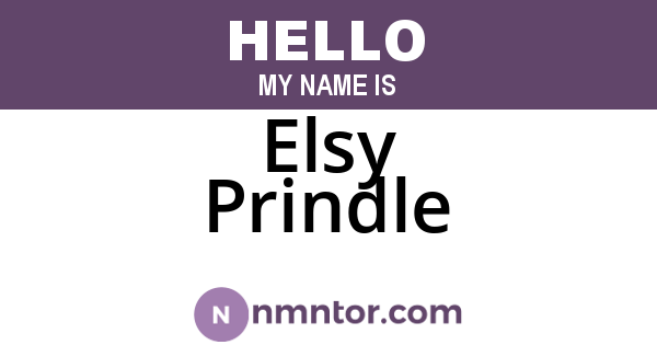 Elsy Prindle