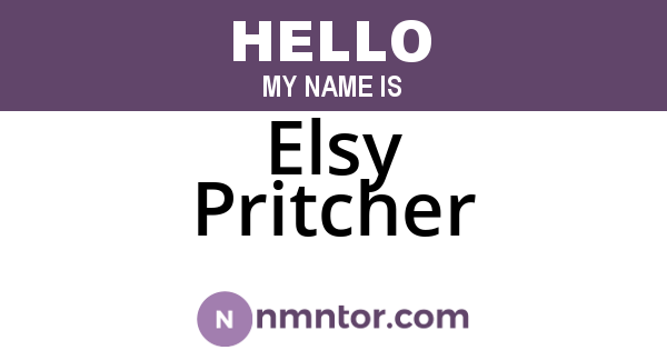 Elsy Pritcher