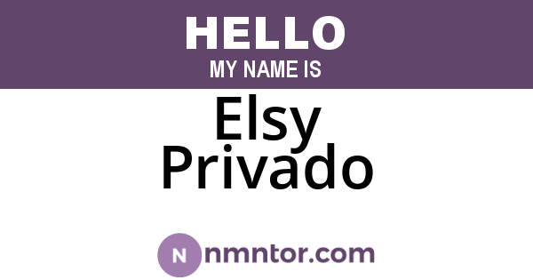 Elsy Privado