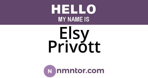 Elsy Privott
