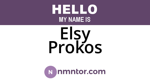 Elsy Prokos