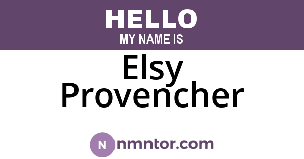 Elsy Provencher