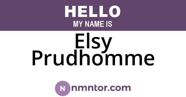 Elsy Prudhomme