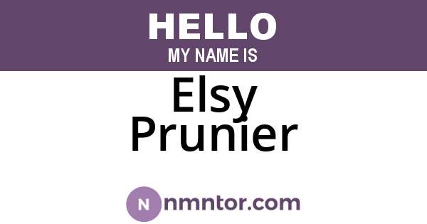 Elsy Prunier