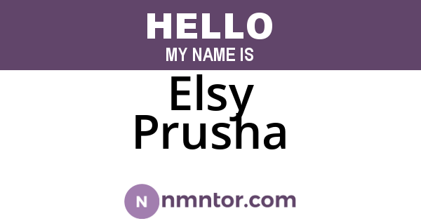 Elsy Prusha